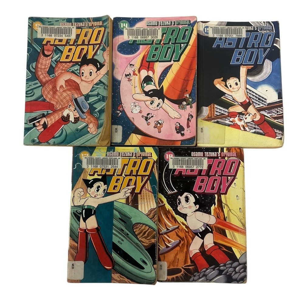 Astro Boy Manga Lot Vol 5 14 15 17 18 Osamu Tezuka Dark Horse Paperback English
